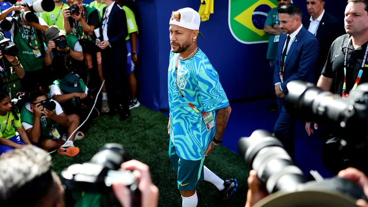 Neymar Jr em estreia do Brasil na Copa do Mundo diante do Marrocos. (Photo by Dan Mullan/Getty Images)