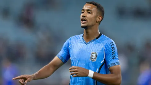 Andre Henrique jogador do Gremio durante partida contra o Bragantino no estadio Arena do Gremio pelo campeonato Brasileiro A 2026.
