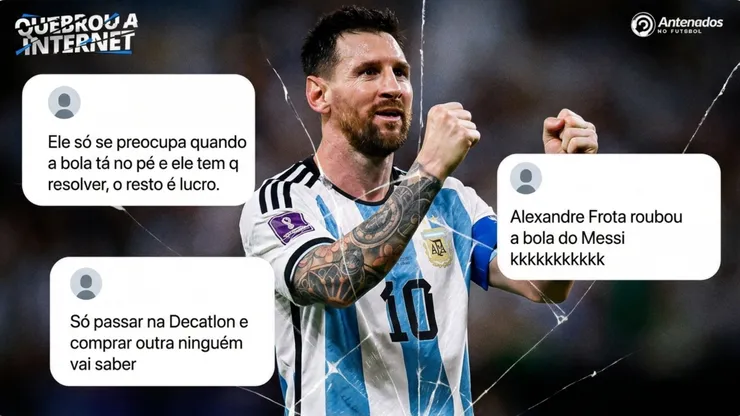 Messi perdeu a bola do jogo após hat-trick