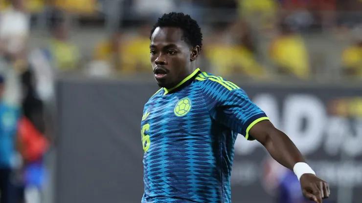 Andres Gomez of Colombia runs with the ball during the international friendly match between Colombia and Croatia at Camping World Stadium on March 26, 2026 in Orlando, Florida. (Photo by Leonardo Fernandez/Getty Images)