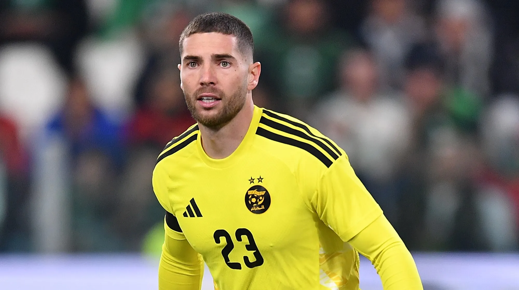 Luca Zidane, goleiro da Argélia. Foto: Valerio Pennicino/Getty Images