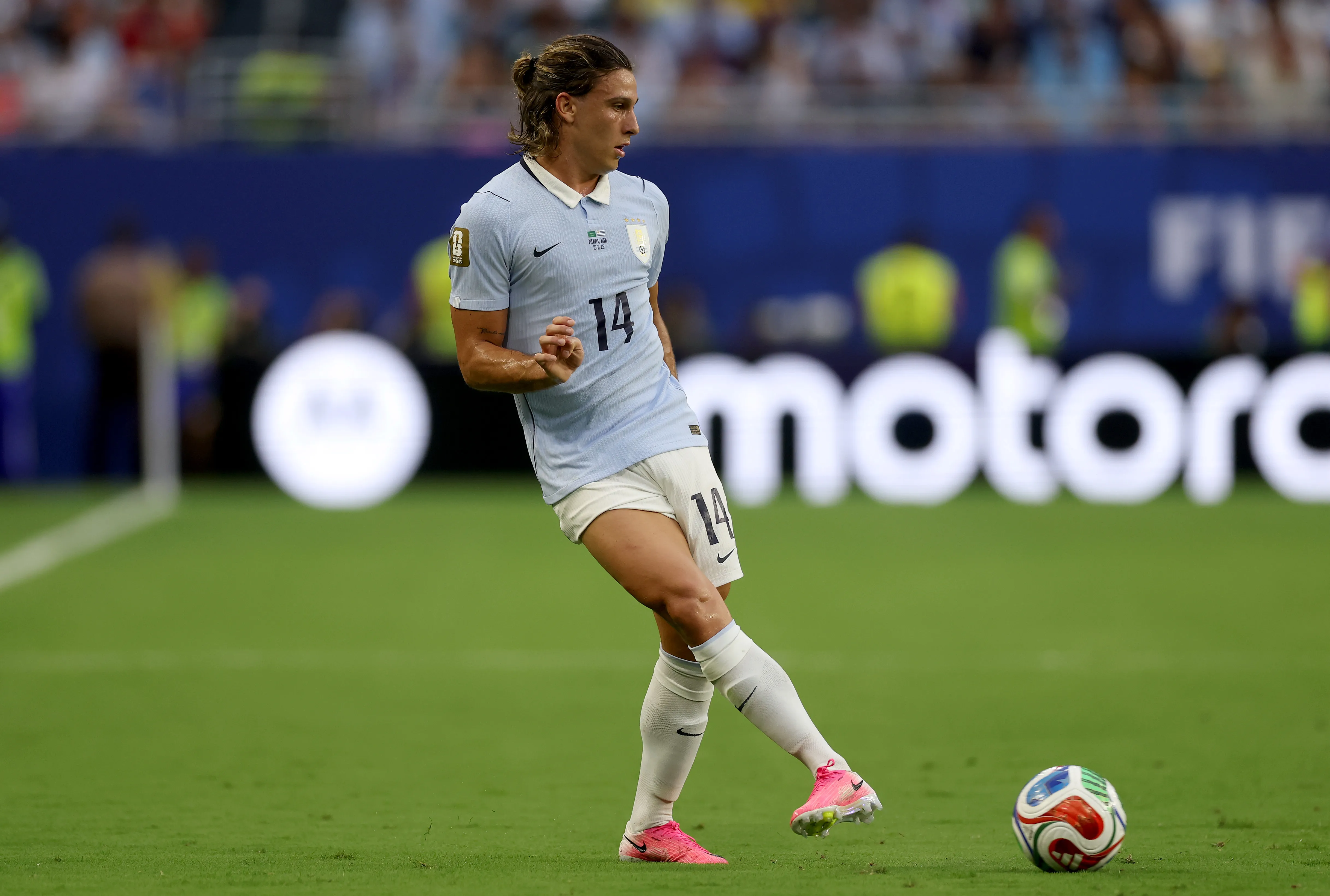 Canobbio atuando na Seleção do Uruguai pela Copa do Mundo – (Photo by Lars Baron/Getty Images)