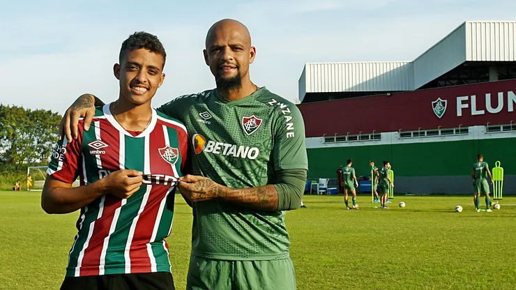 Felipe Melo e Davi Melo, emprestado pelo Fluminense (1). FOTO DE MAILSON SANTANA/FLUMINENSE FC