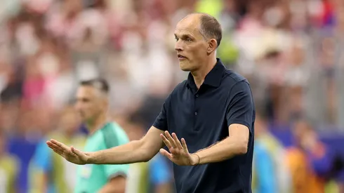 Thomas Tuchel, técnico da Inglaterra, reage durante a partida do Grupo L da Copa do Mundo da FIFA 2026 entre Inglaterra e Croácia no Dallas Stadium, em 17 de junho de 2026, em Arlington, Texas. (Foto de Michael Steele/Getty Images)