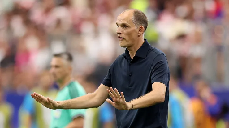 Thomas Tuchel, técnico da Inglaterra, reage durante a partida do Grupo L da Copa do Mundo da FIFA 2026 entre Inglaterra e Croácia no Dallas Stadium, em 17 de junho de 2026, em Arlington, Texas. (Foto de Michael Steele/Getty Images)
