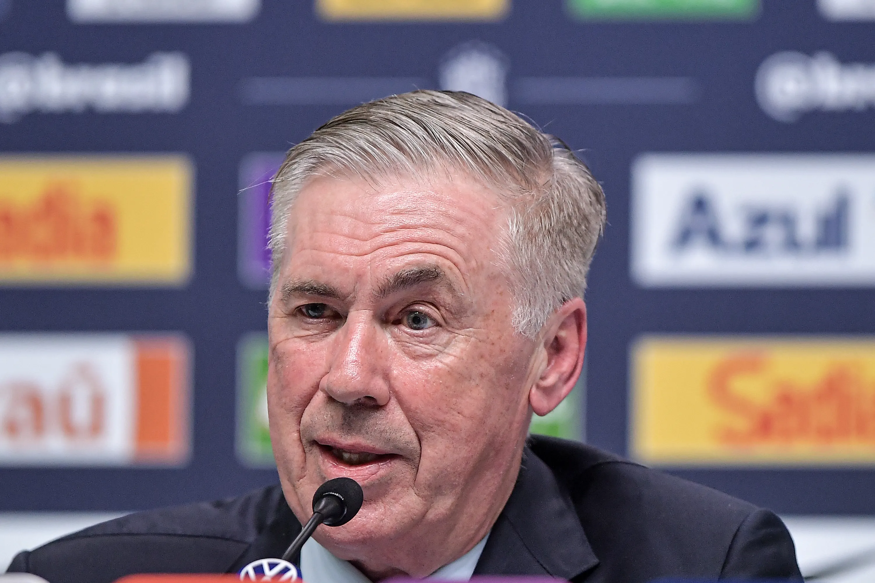 Carlo Ancelotti durante convocação da Seleção Brasileira para Copa do Mundo de 2026. Foto: Thiago Ribeiro/AGIF