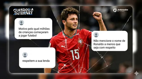 Joao Neves #15 of Portugal celebrates after scoring his team's first goal during the FIFA World Cup 2026 Group K match between Portugal and Congo DR at Houston Stadium on June 17, 2026 in Houston, Texas. (Photo by Molly Darlington/Getty Images)