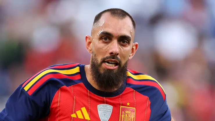 Borja Iglesias of Spain ilooks on during the international friendly match between Spain and Iraq at Riazor Stadium on June 04, 2026 in La Coruna, Spain. (Photo by Florencia Tan Jun/Getty Images)