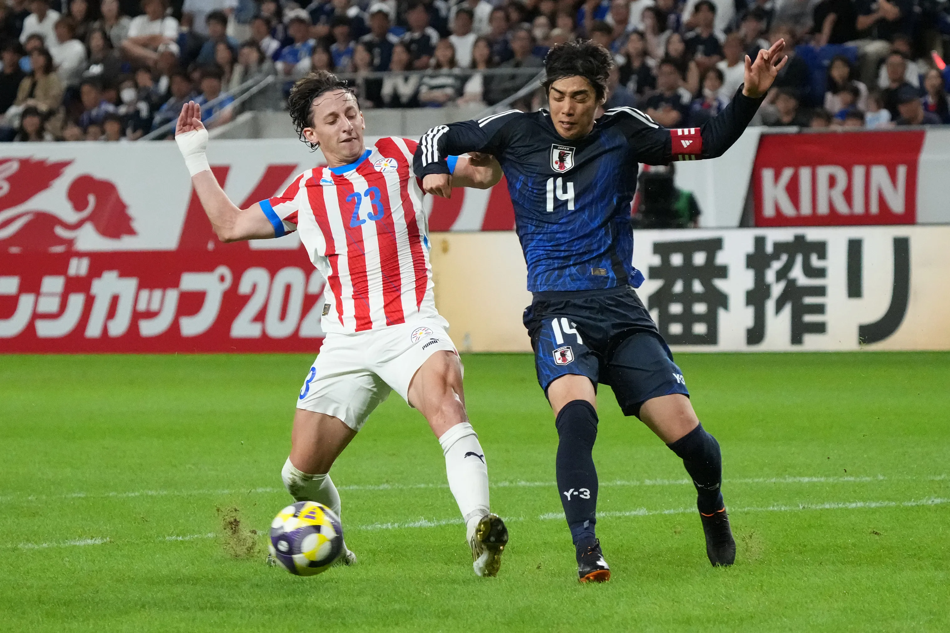 Galarza em amistoso entre Paraguai e Japão – Foto: Koji Watanabe/Getty Images.