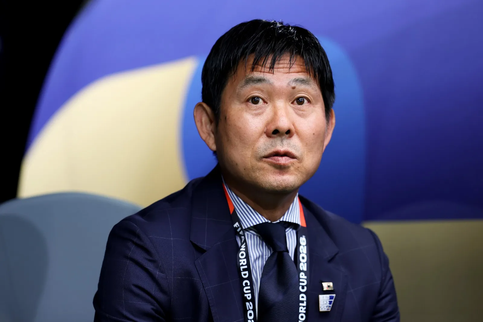 Hajime Moriyasu durante Japão x Países Baixos pela Copa do Mundo de 2026. Foto: Charlotte Wilson/Getty Images.