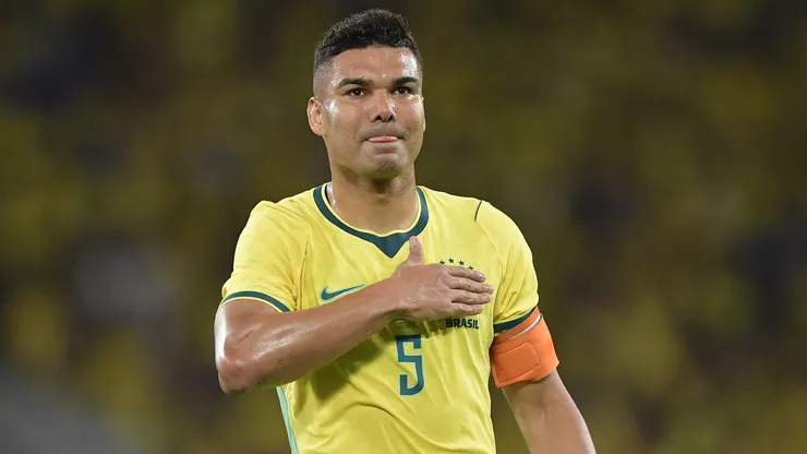 RJ - RIO DE JANEIRO - 31/05/2026 - AMISTOSO, SELECAO BRASILEIRA X SELECAO PANAMA - Casemiro jogador do Selecao Brasileira comemora seu gol durante partida contra o [EQUIPE 2] no estadio Maracana pelo campeonato Amistoso. Foto: Thiago Ribeiro/AGIF