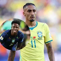 Vinícius Júnior lamenta lesão de Raphinha na Seleção Brasileirão