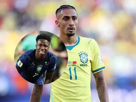 Vinícius Júnior lamenta lesão de Raphinha na Seleção Brasileirão