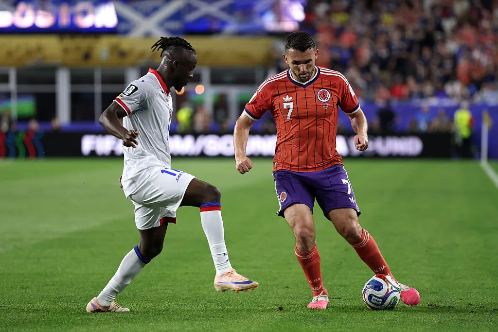 FOXBOROUGH, MASSACHUSETTS – JUNE 13: John McGinn #7 of Scotland during the FIFA World Cup 2026 Group C match between Haiti and Scotland at Boston Stadium on June 13, 2026 in Foxborough, Massachusetts. (Photo by Justin Setterfield/Getty Images)