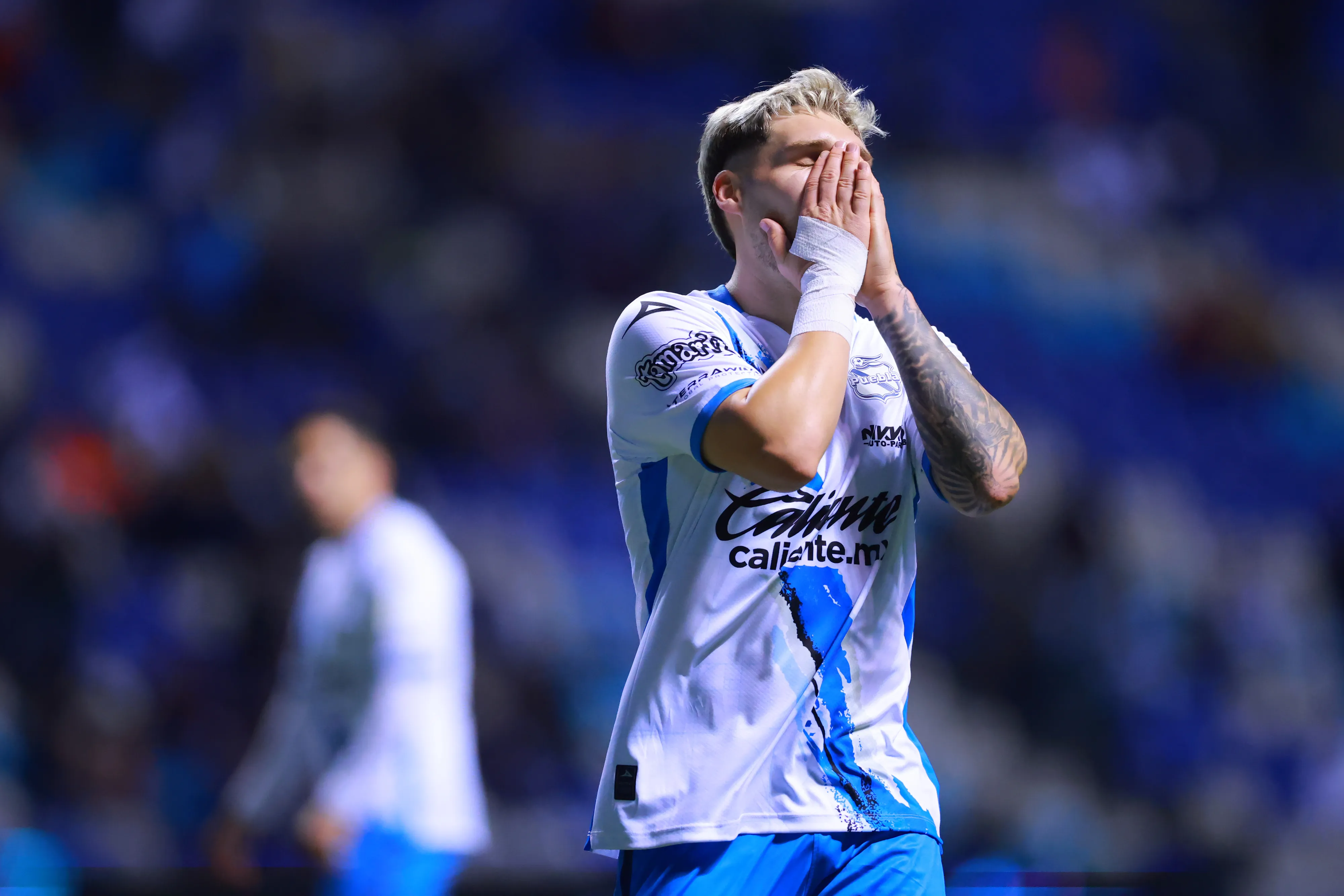 Emiliano Gómez atuando pelo Puebla (Photo by Hector Vivas/Getty Images)