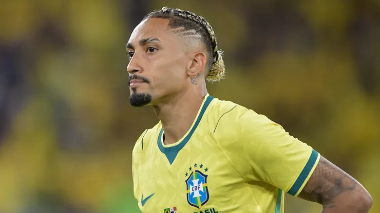 Raphinha jogador do Seleção Brasileira durante partida contra o Panamá no estádio Maracanã pelo campeonato Amistoso. Foto: Thiago Ribeiro/AGIF