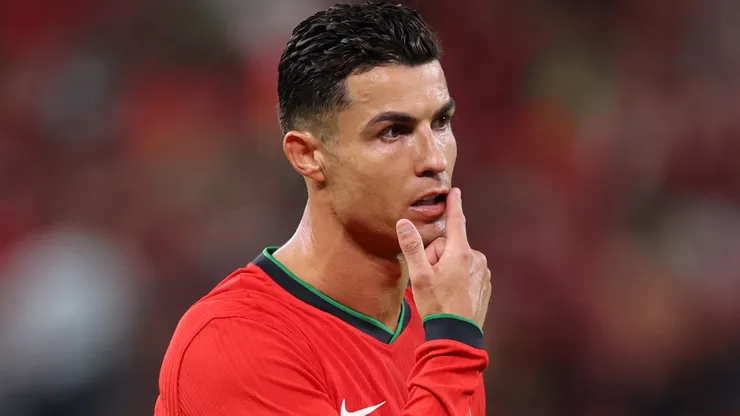 Cristiano Ronaldo durante final da Euro de 2024 contra a França.