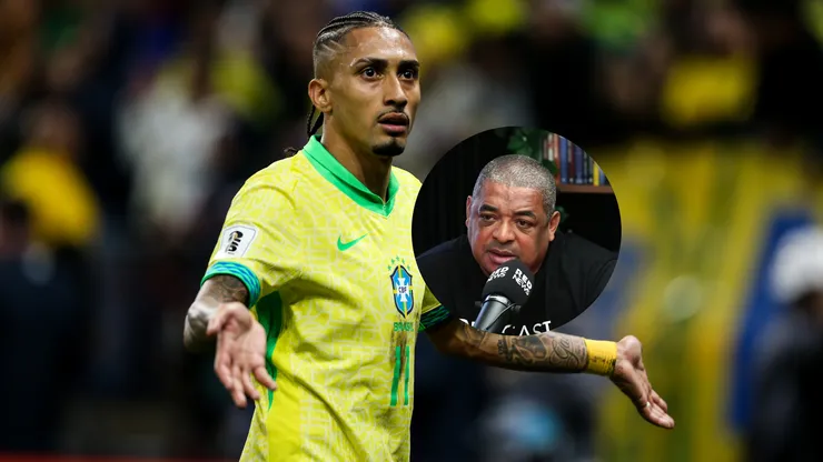 Raphinha jogador da Seleção Brasileira durante a partida entre Brasil e Paraguai na Neo Química Arena em São Paulo (SP), pelas Eliminatórias da Copa do Mundo 2026. Foto: Marlon Costa/AGIF