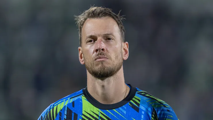 Neto jogador do Botafogo durante partida contra o Chapecoense no estádio Arena Conda pelo campeonato Copa Do Brasil 2026. Foto: Liamara Polli/AGIF