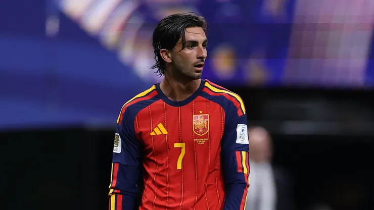 Ferran Torres #7 (Espanha) em ação durante a partida contra Cabo Verde pela Copa do Mundo de 2026, em Atlanta. (Foto: Mattia Ozbot/Getty Images)