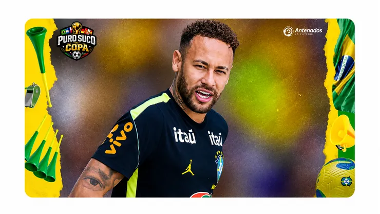 Torcida enlouqueceu com a volta de Neymar. Foto: Rodolfo Buhrer/AGIF.