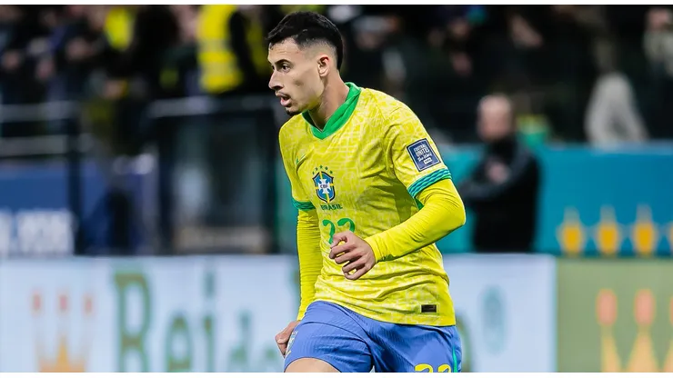 SP - SAO PAULO - 10/06/2025 - ELIMINATORIAS COPA DO MUNDO 2026, SELECAO BRASILEIRA X PARAGUAI - Gabriel Martinelli jogador do Selecao Brasileira durante partida contra o Paraguai no estadio Arena Corinthians pelo campeonato Eliminatorias Copa Do Mundo 2026. Foto: Fernando Teramatsu/AGIF