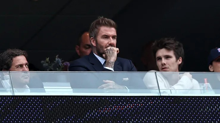 David Beckham acompanhando Inglaterra x Gana pela Copa do Mundo. Foto: Buda Mendes/Getty Images