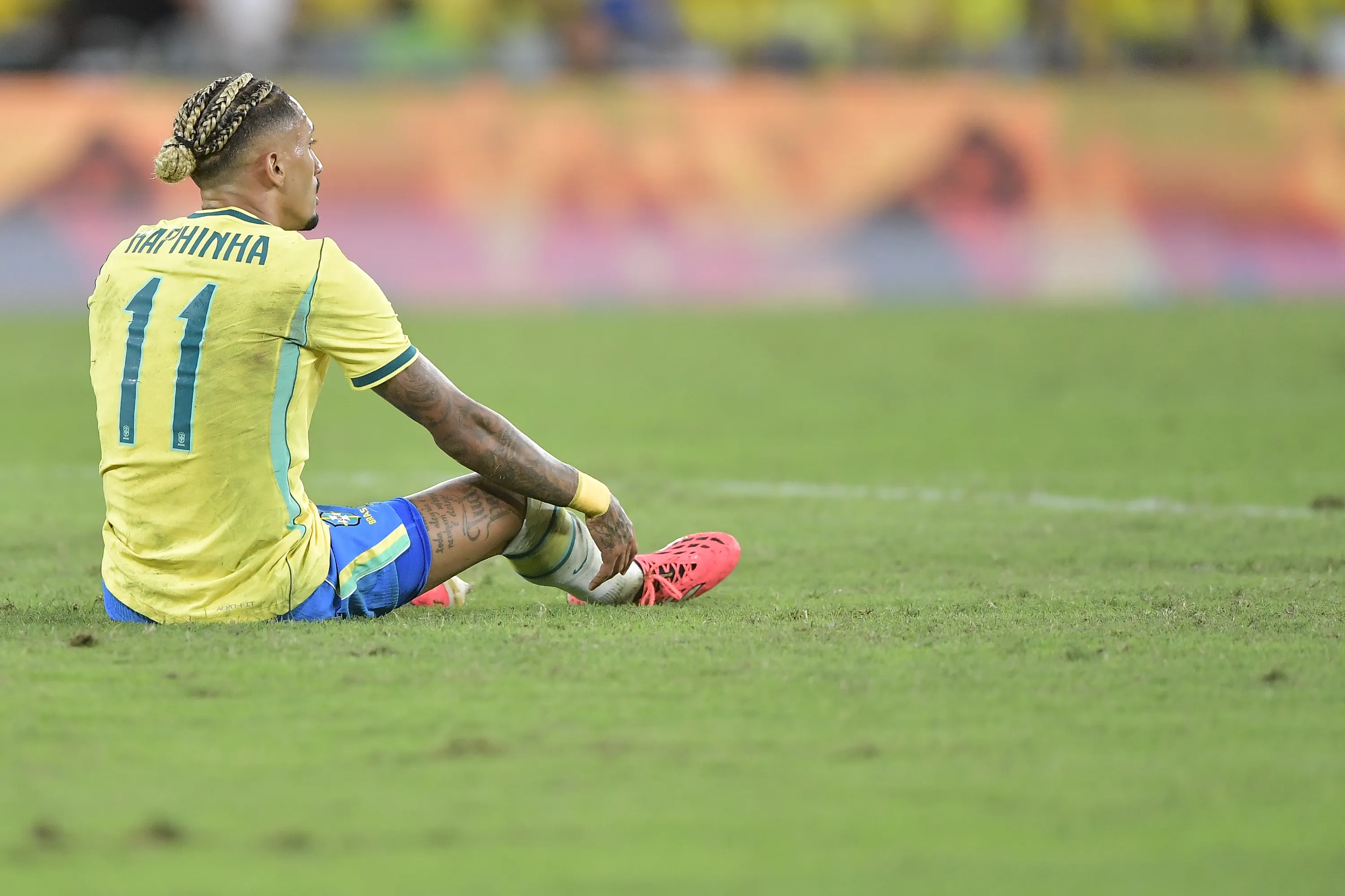 Raphinha jogador do Selecao Brasileira durante partida contra o Panama no estadio Maracana pelo campeonato Amistoso. Foto: Thiago Ribeiro/AGIF