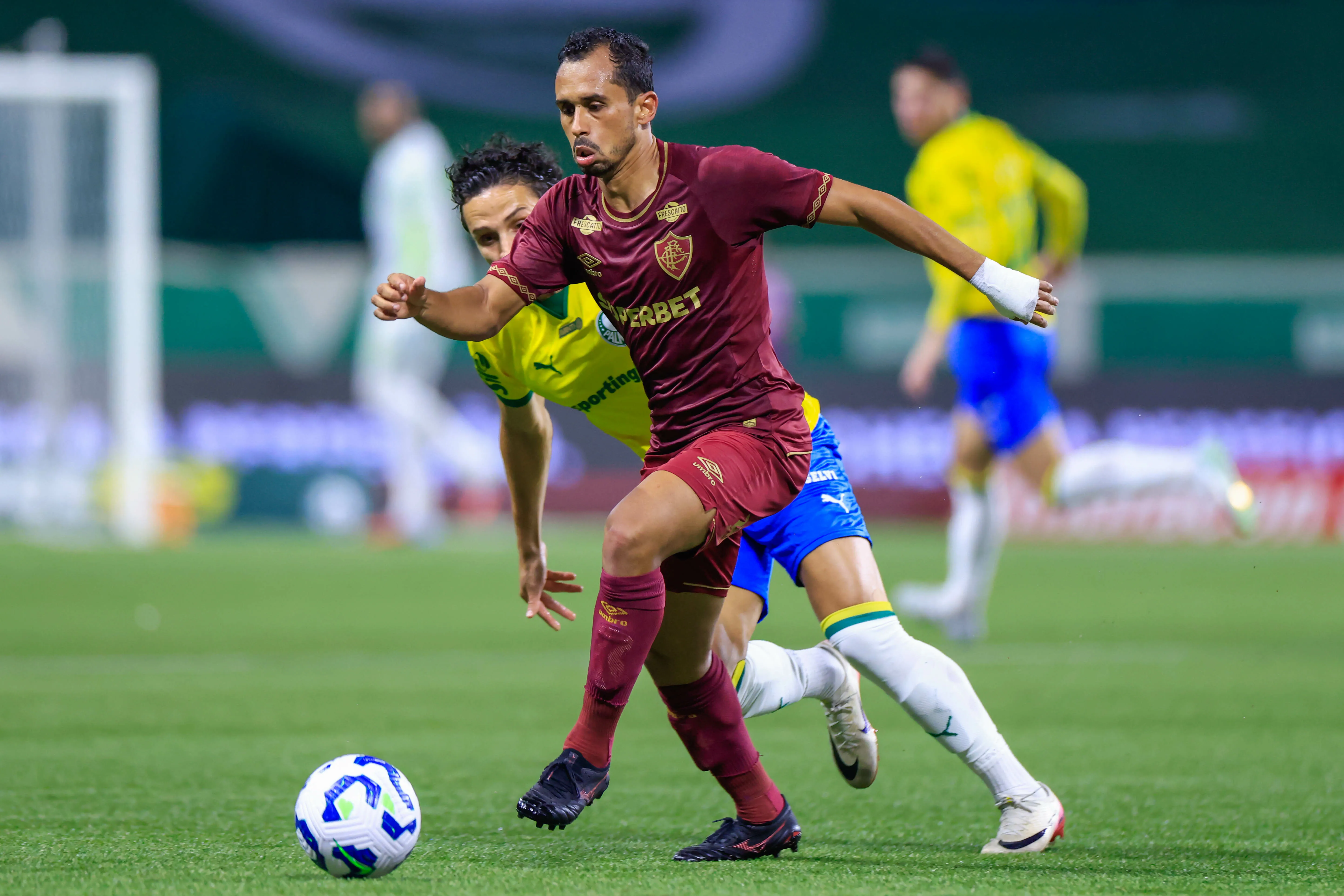 Lima durante partida contra o Palmeiras no Allianz Parque pelo Campeonato Brasileiro 2025. Foto: Marcello Zambrana/AGIF.