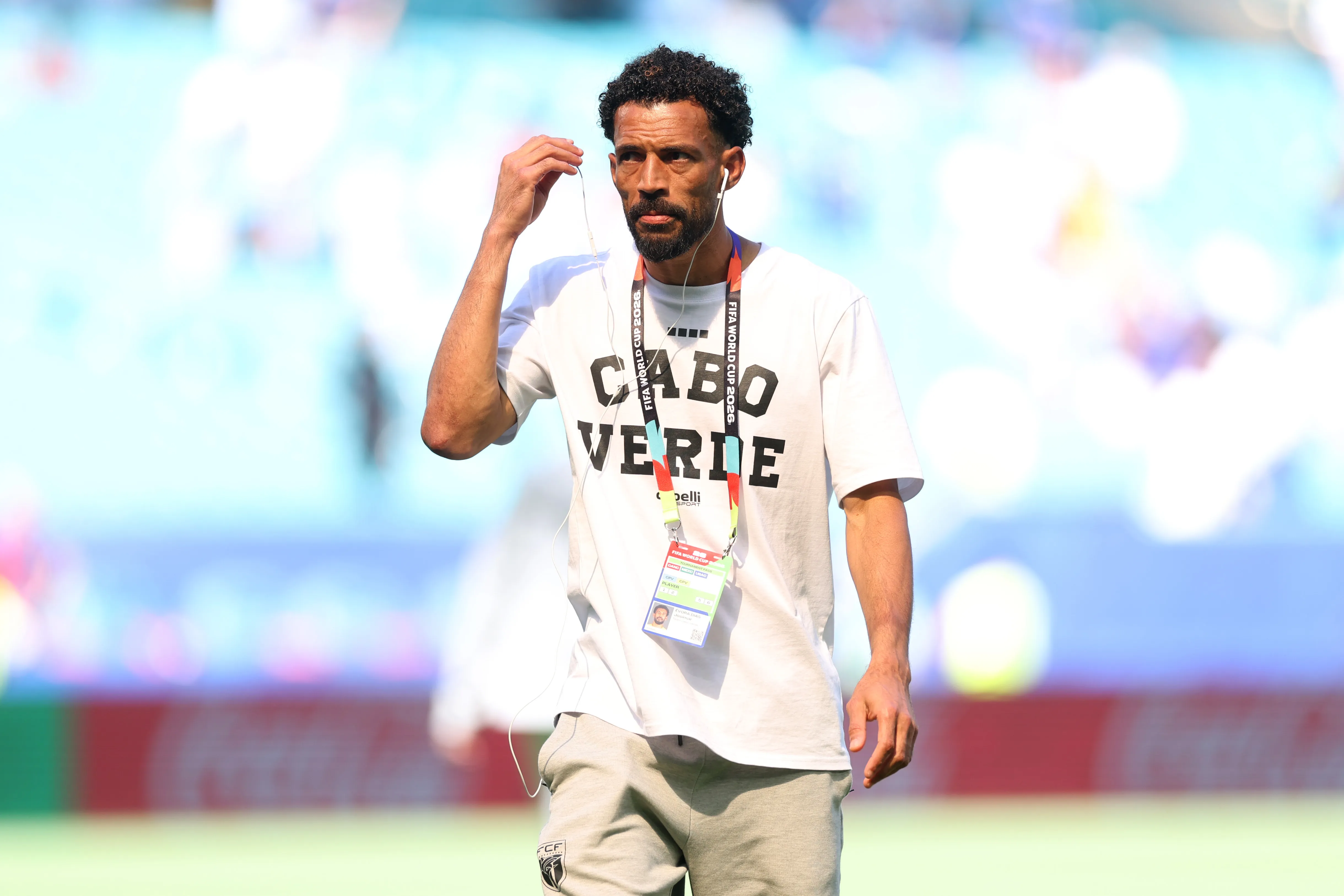 MIAMI GARDENS, FLORIDA – JUNE 21: Vozinha #1 of Cabo Verde inspects the pitch before the FIFA World Cup 2026 Group H match between Uruguay and Cabo Verde at Miami Stadium on June 21, 2026 in Miami Gardens, Florida. (Photo by Lars Baron/Getty Images)