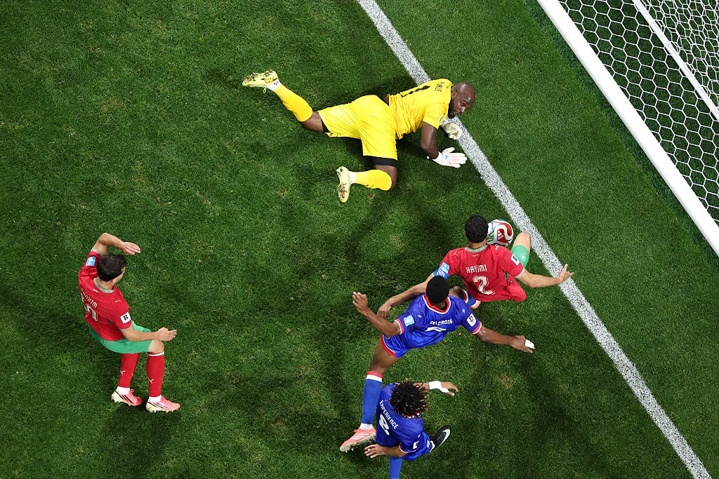 Gol de Hakimi em Marrocos x Haiti – (Photo by Dan Mullan/Getty Images)