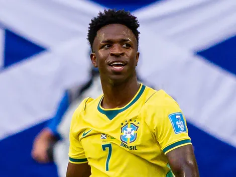 Vini cobra presente de Ancelotti após gol contra a Escócia