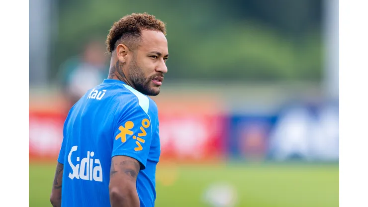 ESTADOS UNIDOS - NOVA JERSEY - 22/06/2026 - SELECAO BRASILEIRA, TREINO - Neymar Jr jogador do Selecao Brasileira durante chegada do time para treino no Centro de Treinamento CT Columbia Park. Foto: Rodolfo Buhrer/AGIF