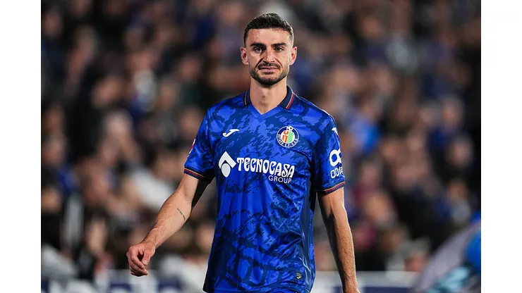GETAFE, SPAIN - APRIL 23: Domingos Duarte of Getafe CF looks on during the LaLiga match between Getafe CF and Real Madrid CF at Coliseum Alfonso Perez on April 23, 2025 in Getafe, Spain. (Photo by Aitor Alcalde/Getty Images)