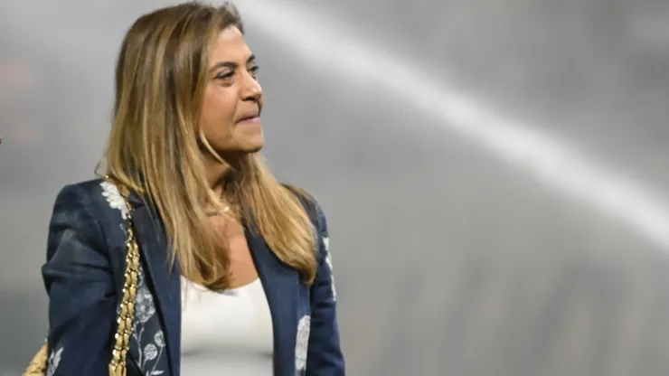 Leila Pereira, presidente do Palmeiras, é casada com Lamacchia. Foto: Jota Erre/AGIF