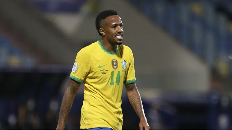 GO - Goiania - 27/06/2021 - COPA AMERICA 2021, BRASIL X EQUADOR - Militao jogador do Brasil durante partida contra o Equador no estadio Olimpico pelo campeonato Copa America 2021. Foto: Heber Gomes/AGIF