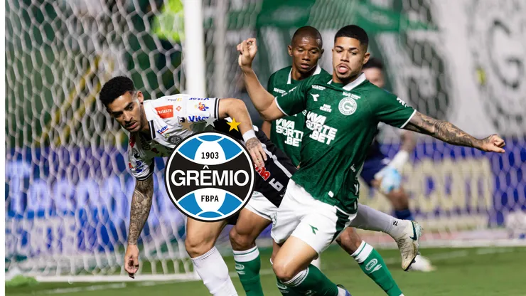 Diego Caito jogador do Goiás disputa lance com Jefferson jogador do Operário durante partida no estádio Serrinha pelo campeonato Brasileiro B 2025. Foto: Heber Gomes/AGIF