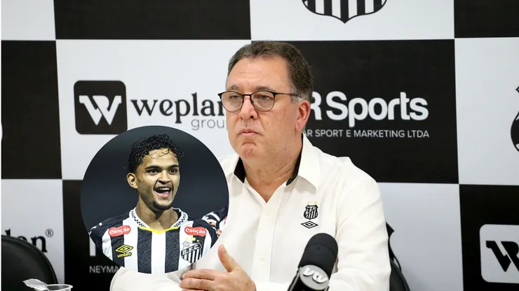 O presidente do Santos FC Marcelo Teixeira durante inauguração dos novos alojamentos/Mateus Xavier, BRASILEIRO SUB-20 - Palmeiras x Santos - Arena Barueri (Imagem: Mauricio De Souza/AGIF/Reinaldo Campos/ Santos)