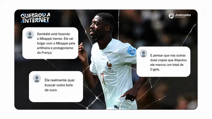 Dembélé fez um hat-trick pela França e viralizou na web. Foto: Mattia Ozbot/Getty Images.