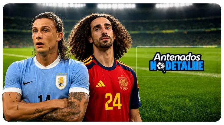 Canobbio quasre criou confusão em Uruguai x Espanha pela Copa do Mundo 2026. Foto: Imagem gerada por IA