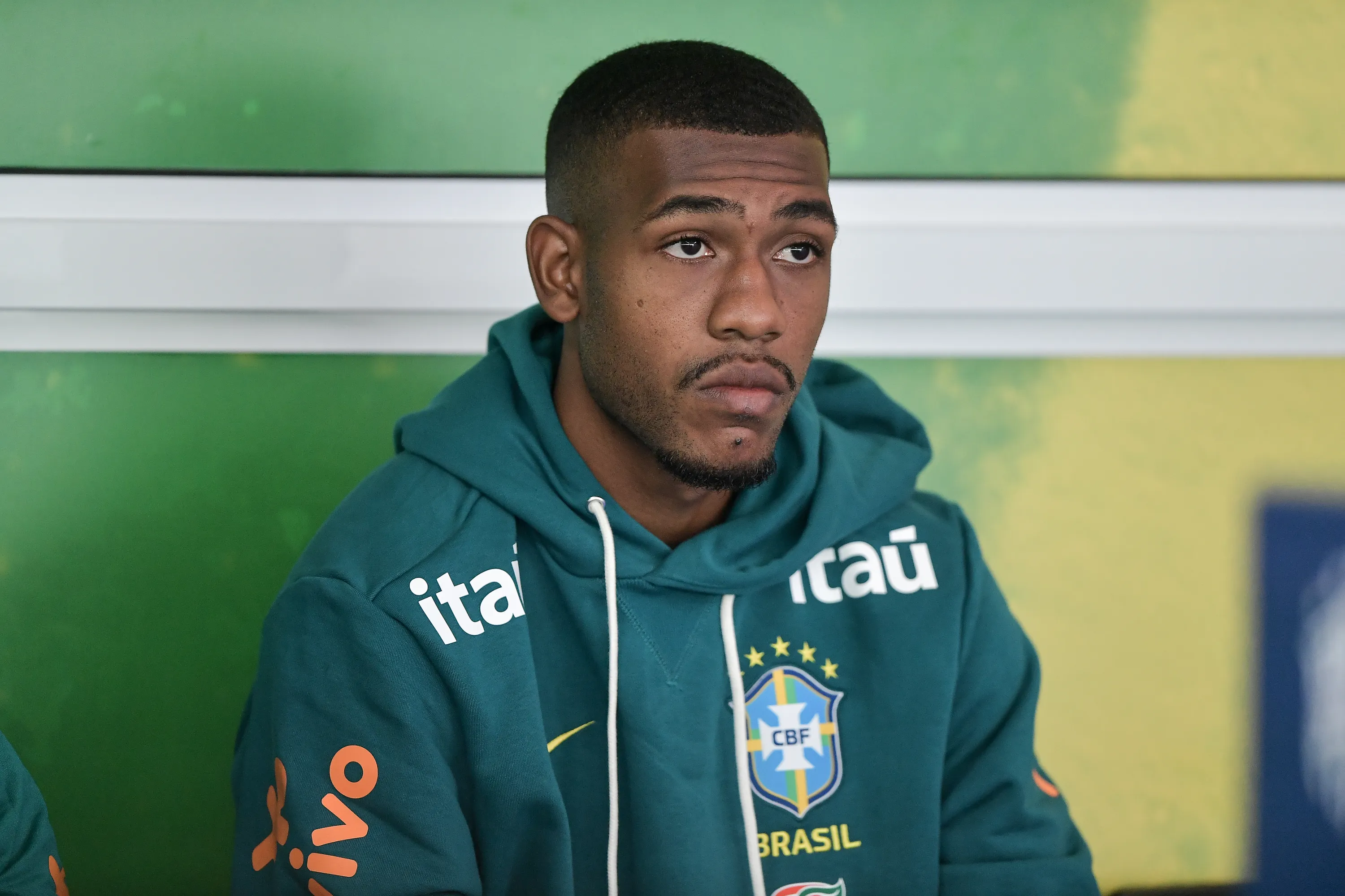 RJ – TERESOPOLIS – 29/05/2026 – BRASIL, COLETIVA MATHEUS CUNHA E RAYAN – Rayan jogador do Brasil durante em coletiva de imprensa realizada no Granja Comary. Foto: Thiago Ribeiro/AGIF