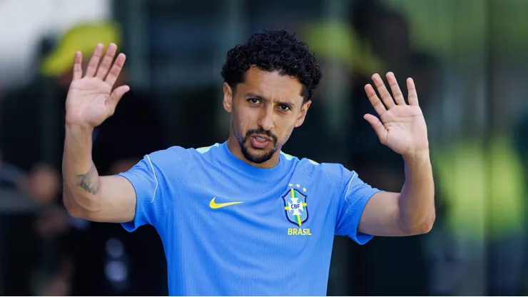 ESTADOS UNIDOS - NOVA JERSEY - 12/06/2026 - SELECAO BRASILEIRA, TREINO - Marquinhos jogador do Selecao Brasileira durante treino no Centro de Treinamento CT Columbia Park. Foto: Rodolfo Buhrer/AGIF