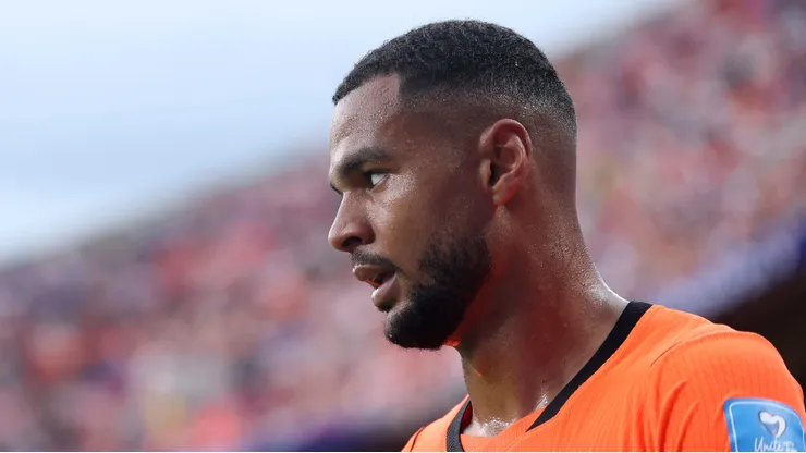 KANSAS CITY, MISSOURI - JUNE 25: Cody Gakpo #11 of Netherlands looks on during the FIFA World Cup 2026 Group F match between Tunisia and Netherlands at Kansas City Stadium on June 25, 2026 in Kansas City, Missouri. (Photo by Francois Nel/Getty Images)