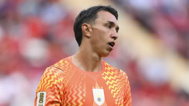 ZAPOPAN, MEXICO - JUNE 26: Fernando Muslera #23 of Uruguay looks on during the FIFA World Cup 2026 Group H match between Uruguay and Spain at Guadalajara Stadium on June 26, 2026 in Zapopan, Mexico. (Photo by David Ramos/Getty Images)