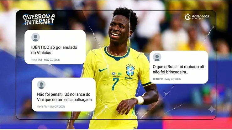 Vinicius Junior #7 of Brazil looks on during the FIFA World Cup 2026 Group C match between Scotland and Brazil at Miami Stadium on June 24, 2026 in Miami, United States. (Photo by Megan Briggs/Getty Images)