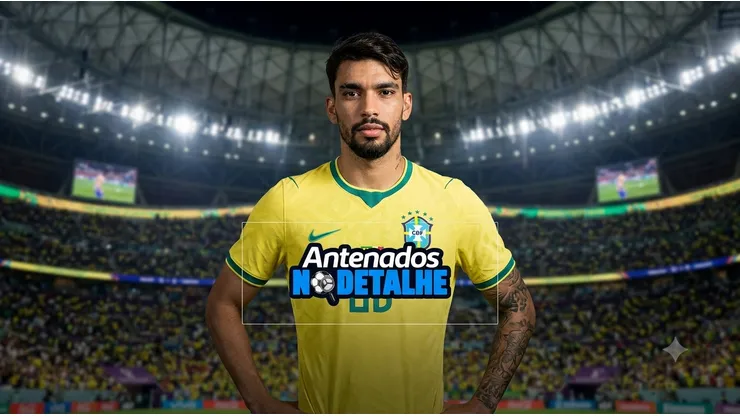 Foto de Lucas Paquetá gerada por IA