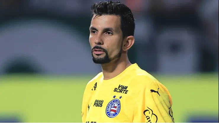Marcos Felipe durante confronto contra o Palmeiras no Brasileirão de 2025.