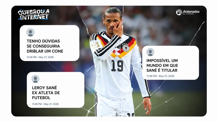 Leroy Sané, jogador da Alemanha. Foto: Alexander Hassenstein/Getty Images
