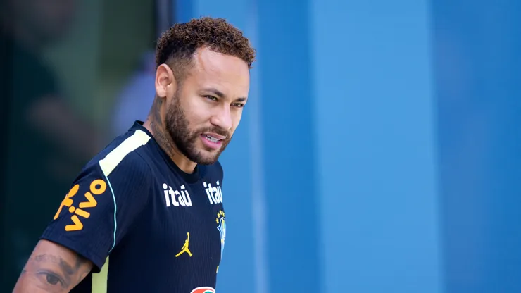 Neymar jogador do Selecao Brasileira durante treino no Centro de Treinamento CT Columbia Park.