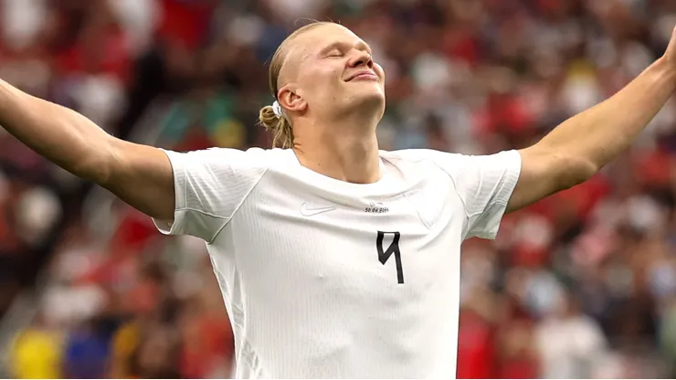 Haaland durante confronto contra Costa do Marfim na Copa de 2026.
